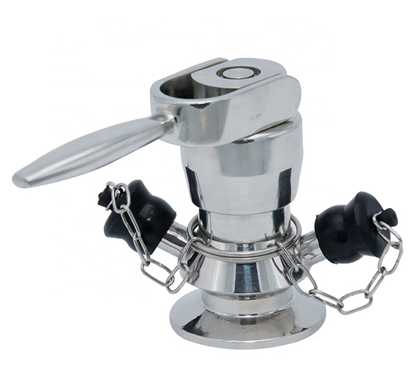Wrench type sterile sampling valve
