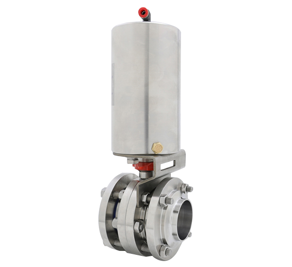 氣動三片式蝶閥