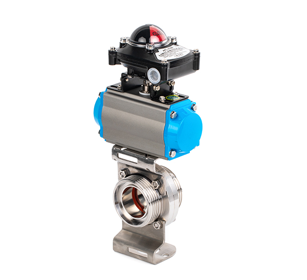 鋁制氣動螺紋蝶閥（信號反饋器）